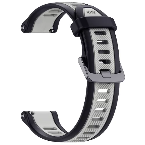 Techsuit - Watchband 20mm (W053) - Samsung Galaxy Watch 4/5/Active 2, Huawei Watch GT 3 (42mm)/GT 3 Pro (43mm) - Gray