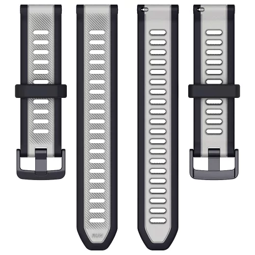 Techsuit - Watchband 20mm (W053) - Samsung Galaxy Watch 4/5/Active 2, Huawei Watch GT 3 (42mm)/GT 3 Pro (43mm) - Gray