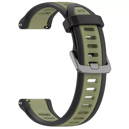 Techsuit - Watchband 20mm (W053) - Samsung Galaxy Watch 4/5/Active 2, Huawei Watch GT 3 (42mm)/GT 3 Pro (43mm) - Khaki