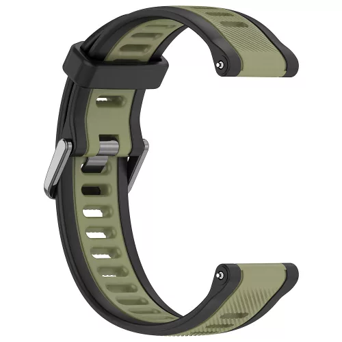 Techsuit - Watchband 20mm (W053) - Samsung Galaxy Watch 4/5/Active 2, Huawei Watch GT 3 (42mm)/GT 3 Pro (43mm) - Khaki