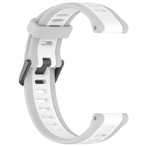 Techsuit - Watchband 18mm (W053) - Huawei Watch GT 4 (41mm)/W1/Honor Watch S1/Garmin Venu 2S/Vivoactive 4S - White