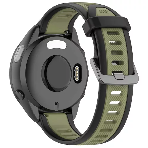 Techsuit - Watchband 18mm (W053) - Huawei Watch GT 4 (41mm)/W1/Honor Watch S1/Garmin Venu 2S/Vivoactive 4S - Khaki