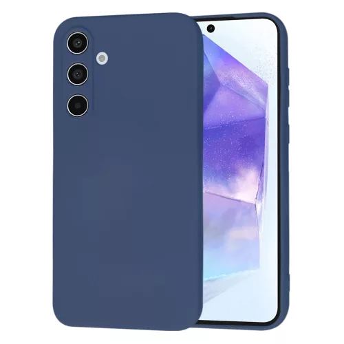 Techsuit - SoftFlex szilikon tok - Samsung Galaxy A55 5G - Sötétkék