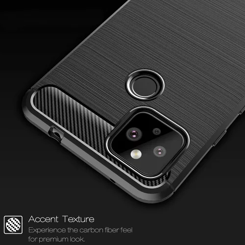 Techsuit - Carbon szilikon tok - Google Pixel 4a 5G - Fekete