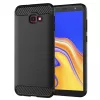 Techsuit - Carbon szilikon tok - Samsung Galaxy J4 Plus - Fekete