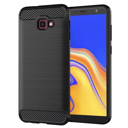 Techsuit - Carbon szilikon tok - Samsung Galaxy J4 Plus - Fekete