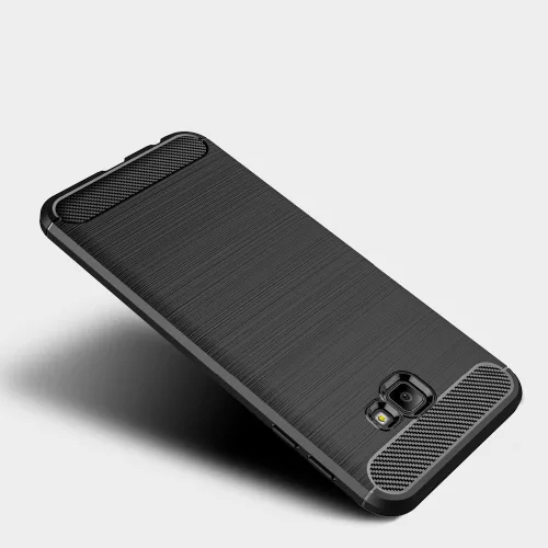 Techsuit - Carbon szilikon tok - Samsung Galaxy J4 Plus - Fekete
