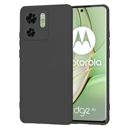 Techsuit - SoftFlex szilikon tok - Motorola Edge 40 / Edge (2023) - Fekete