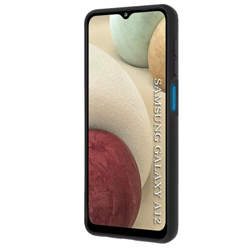 Techsuit - Glinth - Samsung Galaxy A12 / A12 Nacho - Fekete