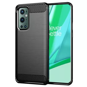 Techsuit - Carbon szilikon tok - OnePlus 9 Pro - Fekete
