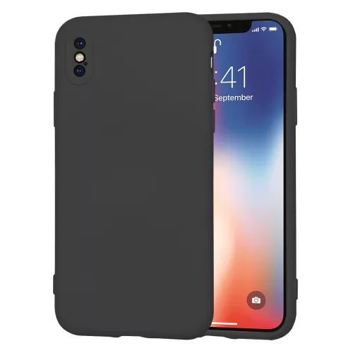 Techsuit - SoftFlex szilikon tok - iPhone X / iPhone XS - Fekete