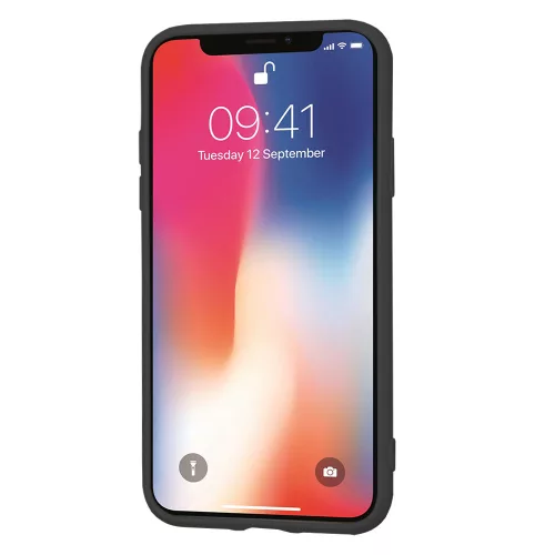 Techsuit - SoftFlex szilikon tok - iPhone X / iPhone XS - Fekete