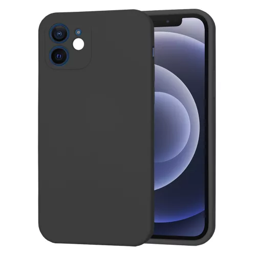 Techsuit - SoftFlex szilikon tok - iPhone 12 - Fekete