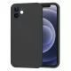 Techsuit - SoftFlex szilikon tok - iPhone 12 - Fekete