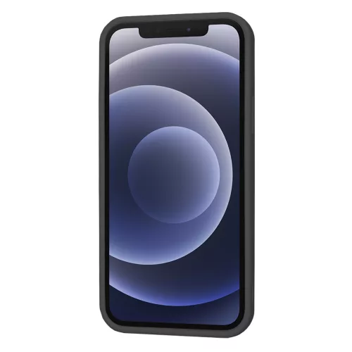 Techsuit - SoftFlex szilikon tok - iPhone 12 - Fekete