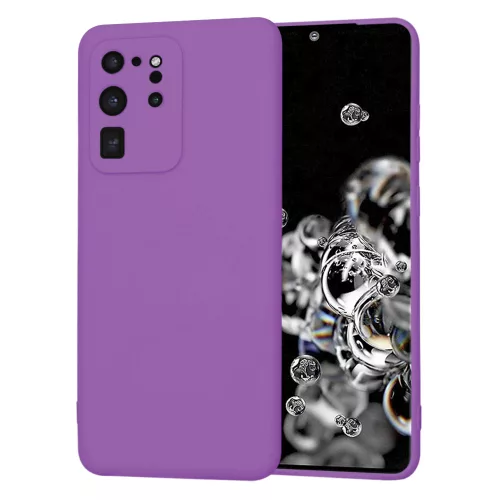 Techsuit - SoftFlex szilikon tok - Samsung Galaxy S20 Ultra 4G / S20 Ultra 5G - Lila