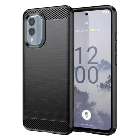 Techsuit - Carbon szilikon tok - Nokia X30 - Fekete