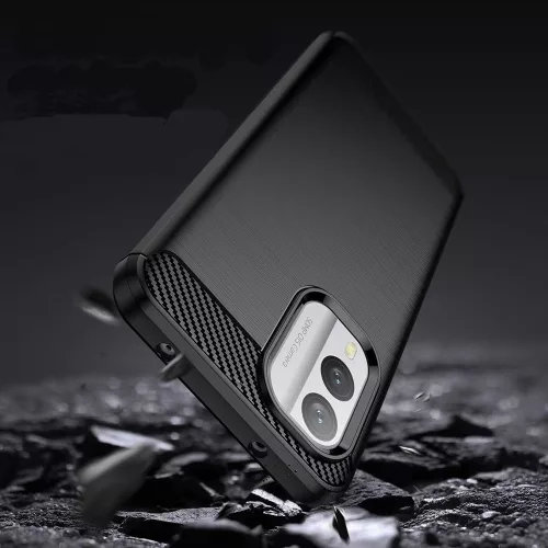 Techsuit - Carbon szilikon tok - Nokia X30 - Fekete