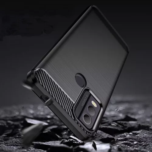 Techsuit - Carbon szilikon tok - Nokia C22 - Fekete