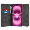 Techsuit - Confy Cover kinyitható tok - iPhone 16 Plus - Fekete