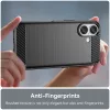 Techsuit - Carbon szilikon tok - iPhone 16 Plus - Fekete