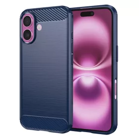 Techsuit - Carbon szilikon tok - iPhone 16 Plus - Kék