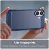 Techsuit - Carbon szilikon tok - iPhone 16 Plus - Kék