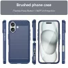 Techsuit - Carbon szilikon tok - iPhone 16 Plus - Kék