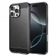 Techsuit - Carbon szilikon tok - iPhone 16 Pro - Fekete