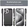 Techsuit - Carbon szilikon tok - iPhone 16 Pro - Fekete