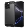 Techsuit - Carbon szilikon tok - iPhone 16 Pro Max - Fekete
