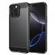 Techsuit - Carbon szilikon tok - iPhone 16 Pro Max - Fekete