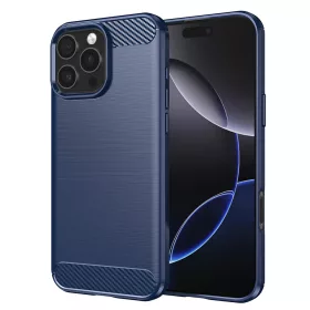 Techsuit - Carbon szilikon tok - iPhone 16 Pro Max - Kék