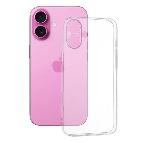 Techsuit - Clear Silicone tok - iPhone 16 Plus - Átlátszó