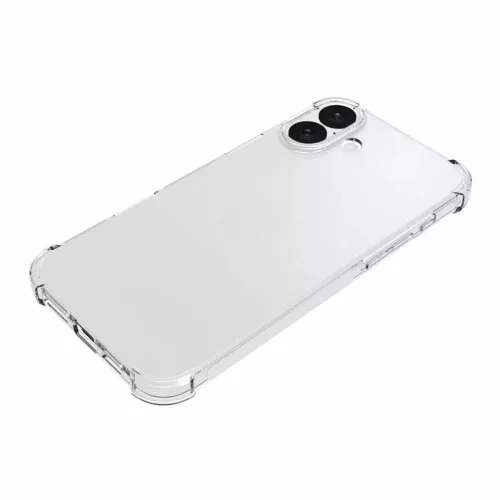 Techsuit - Shockproof Átlátszó Ütésálló Szilikon tok (Teljesen kivágott kamerarésszel) - iPhone 16 - Átlátszó