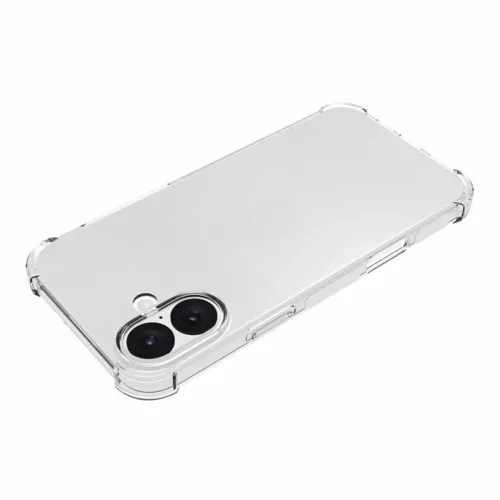 Techsuit - Shockproof Átlátszó Ütésálló Szilikon tok (Teljesen kivágott kamerarésszel) - iPhone 16 - Átlátszó