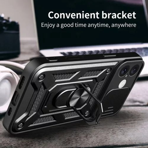 Techsuit - CamShield ütésálló tok - iPhone 16 - Zöld