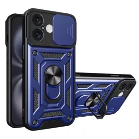   Techsuit - CamShield ütésálló tok - iPhone 16 Plus - Kék
