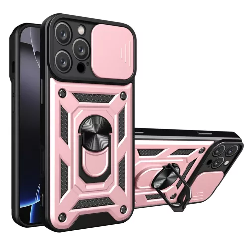 Techsuit - CamShield ütésálló tok - iPhone 16 Pro - Rosegold