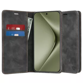   Techsuit - Confy Cover kinyitható tok - Huawei Pura 70 Ultra - Fekete