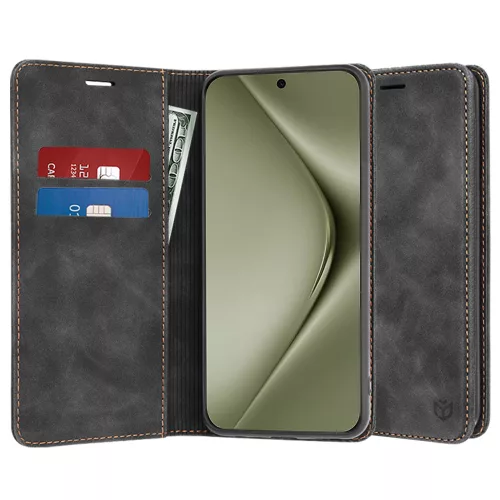 Techsuit - Confy Cover kinyitható tok - Huawei Pura 70 Ultra - Fekete