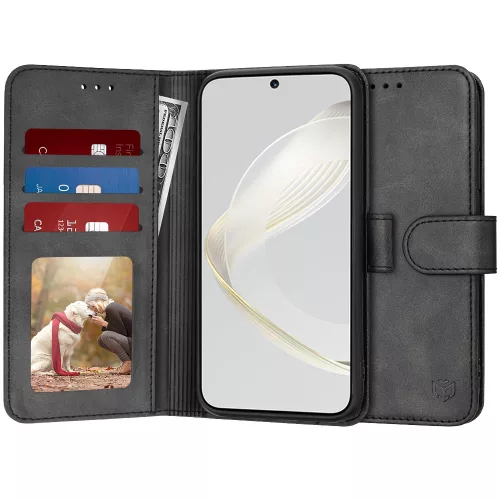 Techsuit - Diary Book kinyitható tok - Huawei nova 11 / nova 12s - Fekete