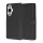 Techsuit - Leather Folio kinyitható tok - Huawei nova 11 / nova 12s - Fekete