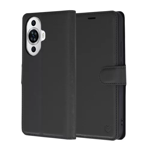 Techsuit - Leather Folio kinyitható tok - Huawei nova 11 / nova 12s - Fekete