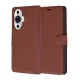 Techsuit - Leather Folio kinyitható tok - Huawei nova 11 / nova 12s - Barna