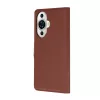 Techsuit - Leather Folio kinyitható tok - Huawei nova 11 / nova 12s - Barna