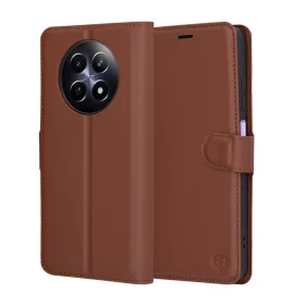 Techsuit - Leather Folio - Realme 12 / 12x - Brown