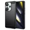 Techsuit - Carbon szilikon tok - Xiaomi Poco F6 - Fekete