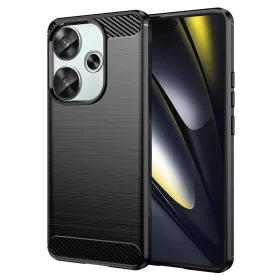 Techsuit - Carbon szilikon tok - Xiaomi Poco F6 - Fekete