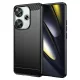 Techsuit - Carbon szilikon tok - Xiaomi Poco F6 - Fekete
